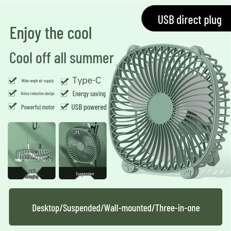 

Wall-Mounted Night Light Desktop Fan: Compact, Strong Wind, Long Battery Life for Bedroom Use Custom, Contact Support
