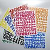 12 Sheets Self-Adhesive Vinyl Letter And Number Kit Waterproof DIY Decals for Bulletin Board Alphabet Numbers
