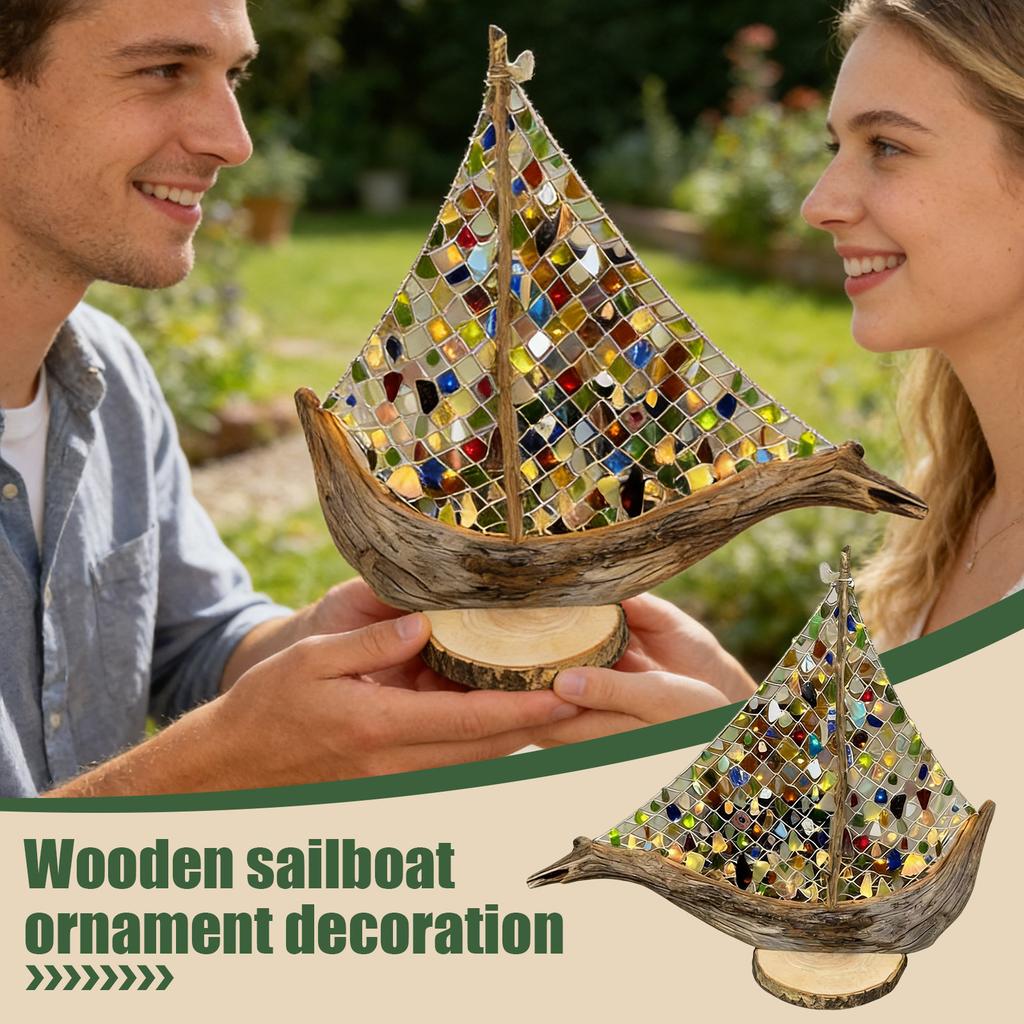 Sea Glass Ornament, Home Desktop Decoration