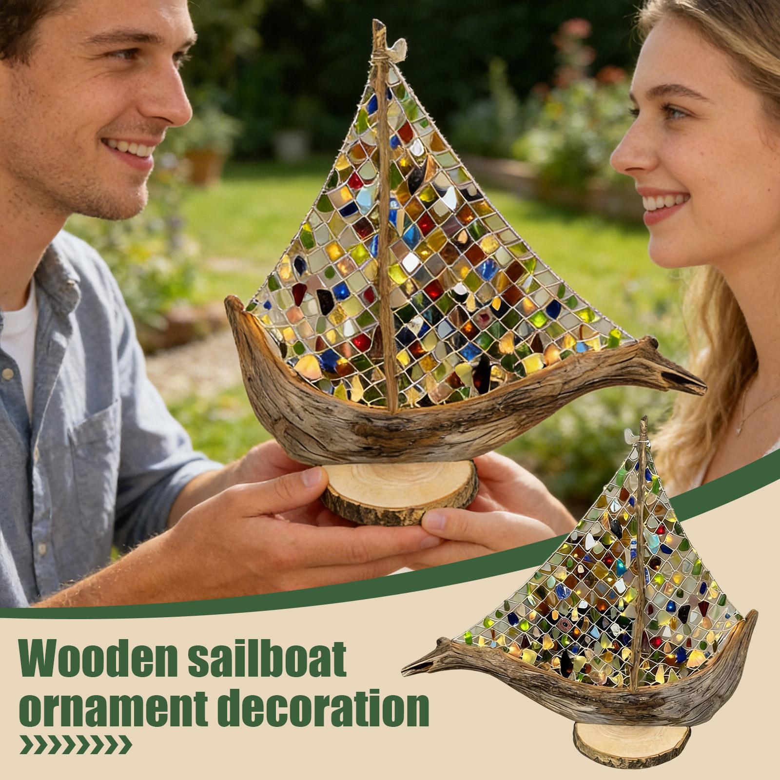 

Sea Glass Ornament, Home Desktop Decoration One Size