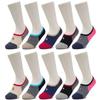 Arnold Palmer 10 Paar Rutschfeste Minimierende Abstreif-Baumwollsocken für Damen Dreifarbig SL002