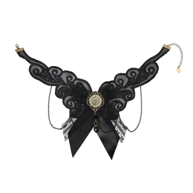 

Adjustable Crosses Bows Ties Women s Fashion Decoration Versatiles Bows Tie for Stylish Outfit Enhancement 1