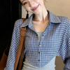 Spring Luxury Two-Piece Plaid Shirt – Stylish, Age-Reducing & Beautiful