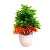 Artificial Potted Plants, Artificial Plastic Eucalyptus Plants Small Indoor Potted Houseplants, Small Faux Plants for Home Decor