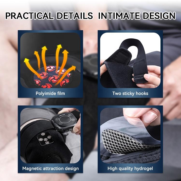 Heated Electric Knee Massager for Pain Relief Vibration Knee Shoulder Elbow Joints Heating Leg Application Brace