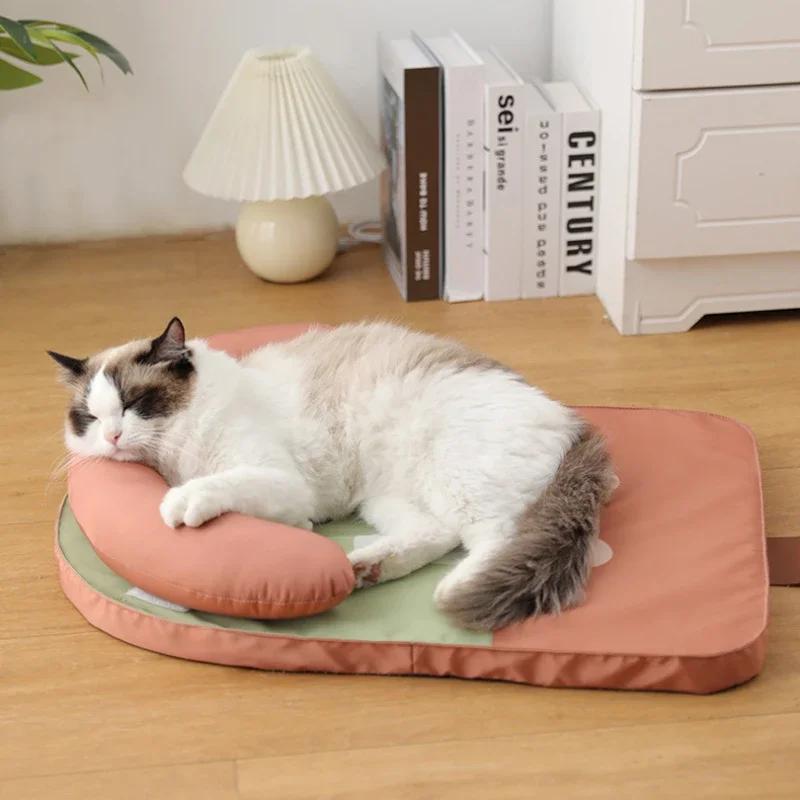 Summer Cooling Pet Cat Bed Cushion Ice Pad Dog Sleeping Square Mat for Puppy Dogs Cats Pet Kennel Top Quality Cool Cold