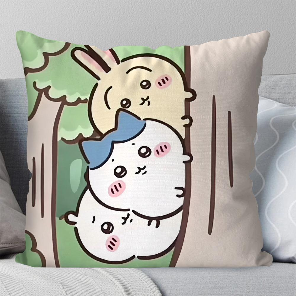 Cartoon Animation C-chiikawa Pillow Case Square Pillow Bedroom Sofa LeisureComfort Cushion Car Living Room Home Decoration 40X40
