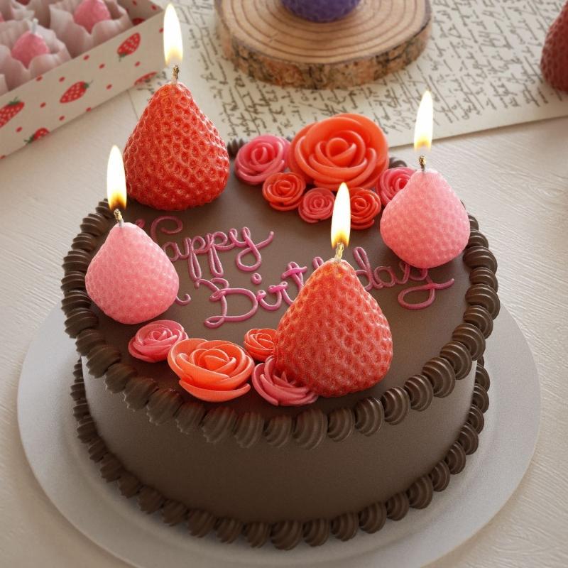 Practical Strawberry Silicone Mold For DIY Creation Sturdy And Easy To Demold Perfect For Beginners And Professionals