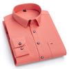 Camicie da uomo 100% Cotone Puro Manica Lunga Tinta Unita Morbide Vestibilità Regolare Camicia Elegante Blusa Sociale Abbigliamento Maschile 6XL 7XL