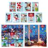 9Pcs Christmas Window Clings Xmas Stickers DIY Ornament Decoration Snowflakes Decal