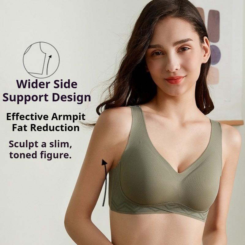 Small Chest Push-up Adjustable Vest-style Latex Underwear One-piece No-wire Breast-collecting Bra Breathable and Comfortable Bra
