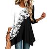 Women's Fashion Casual Three-Quarter Sleeve Pullover Top for Everyday Wear