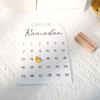 30 Days Countdown Calendar Acrylic Ramadan Table Ornament Eid Mubarak Decor  Home Table Decor