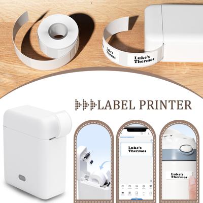 Label Maker With Tape, Portable Bluetooth Thermal, Sticker Maker With Multiple Templates For Organisation Home Kitchen School