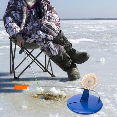 Eisfischen Flagge Solide Kältebeständig Blau Outdoor Winter Fluss Schwimmende Angelrute Flagge zum Angeln
