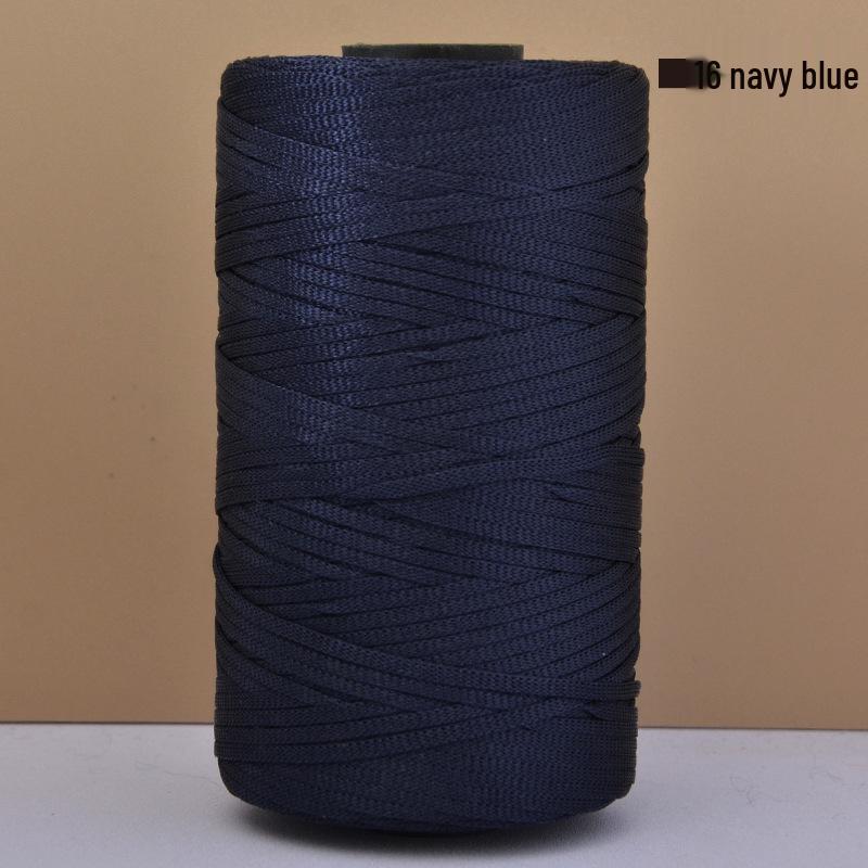 Hand-Woven Mercerized Cotton & Linen Ice Silk Yarn for DIY Crochet Bags, Hats, and Cushions