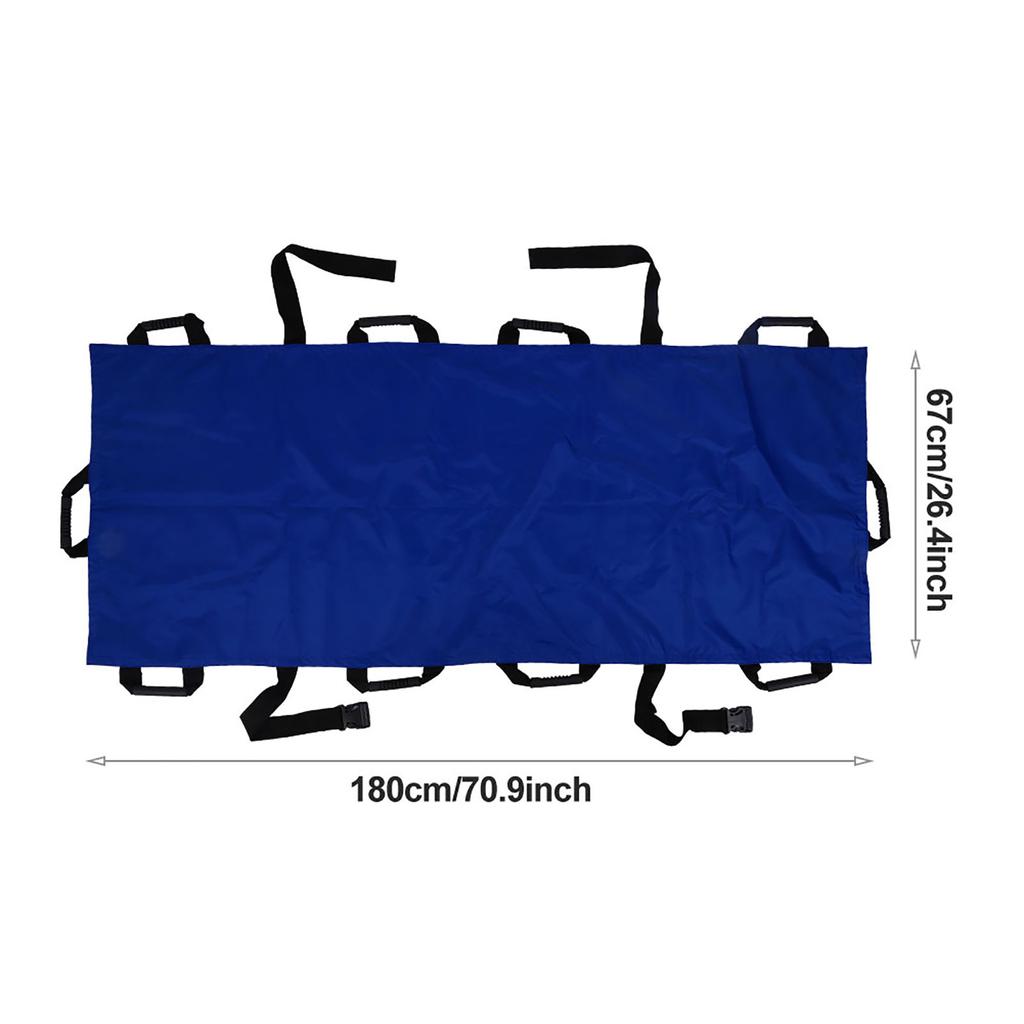 Portable 10 Handles Oxford Cloth Household Stretcher Foldable Patient Transport Soft Stretcher