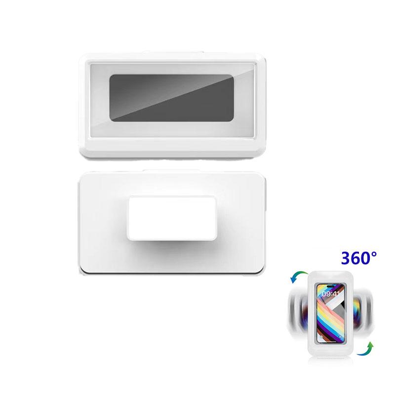 

Водонепроницаемый держатель для телефона в ванной комнате, домашний настенный чехол для телефона, коробка-подставка, самоклеящийся кронштейн для телефона с сенсорным экраном, уплотнение для душа, хранение