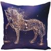 Throw Pillow Case 45x45 Animal Print War White Horse Cushion Cover Sets for Chair Sofa Decorative Home Farmhouse Decor