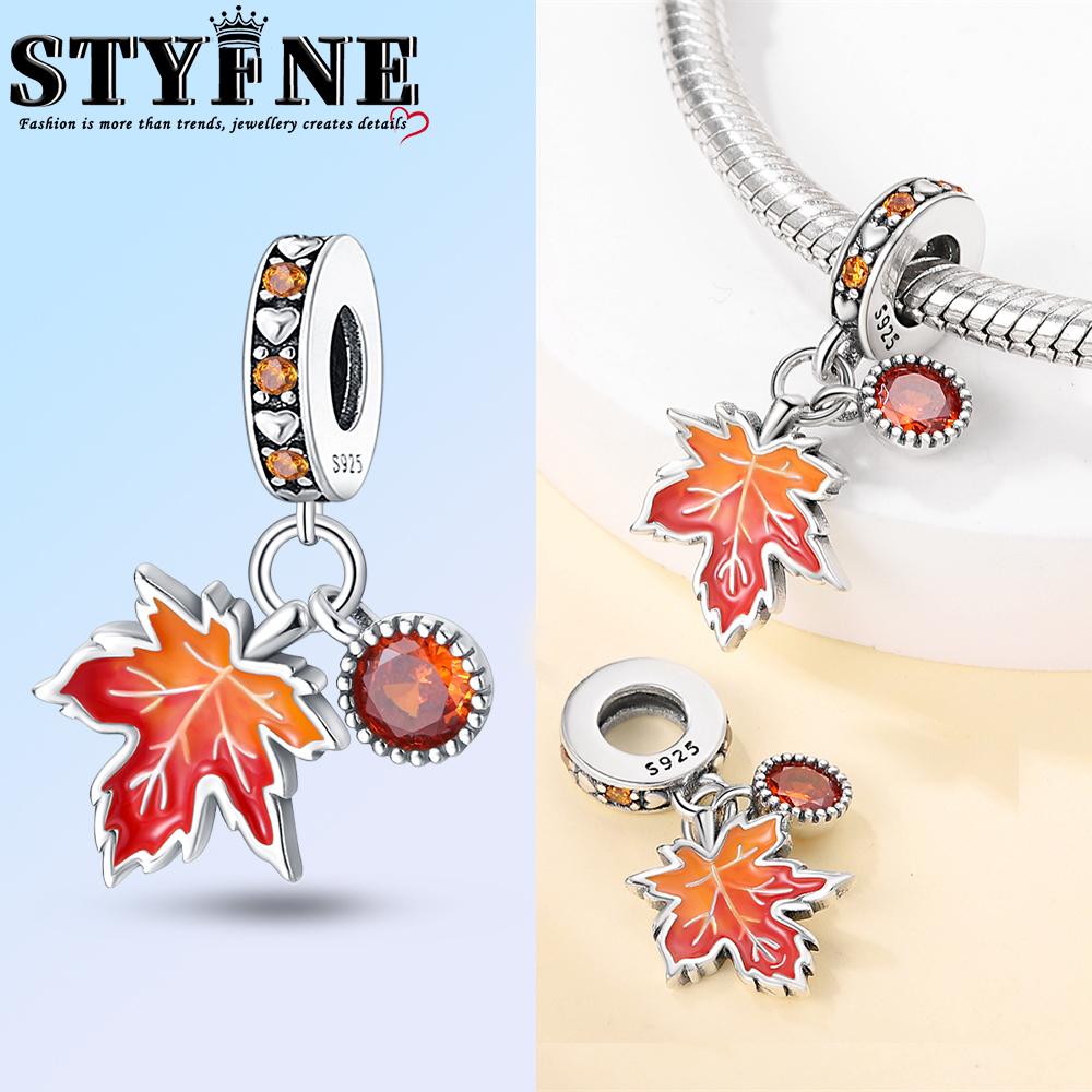 New In Harvest Season Pumpkin Charms Beads Fits Original Bracelet Copper Women Necklace Diy Charms Fine Jewelry Gifts