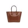 Vintage Floral Print Faux Leather Tote Bag Women Tote Bags Caramel 35H1T2JT1C-LUGGAGE