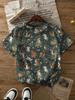 T-shirt da Donna - Grafica con Motivo di Animali del Bosco, Design Stravagante con Stampe del Bosco per Uso Quotidiano Casual
