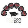 6Pcs Guitar Button Head Hat Handle Tuner Handle Metal Skull Shape Tuning Key Handle For Folk Electric And Acoustic Guitar