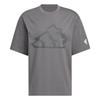 FOS Series Future Style T-Shirt Round Neck Fashion Versatile Comfortable Short Sleeve Men Tops Gray KB5950