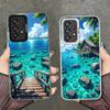 Sommer Strand Meer Palmenbaum Urlaub Stoßfeste Handyhülle für Samsung A17 A16 A15 A14 A37 A57 A36 A56 A26 A35 A55 A25 A34 A54 A2