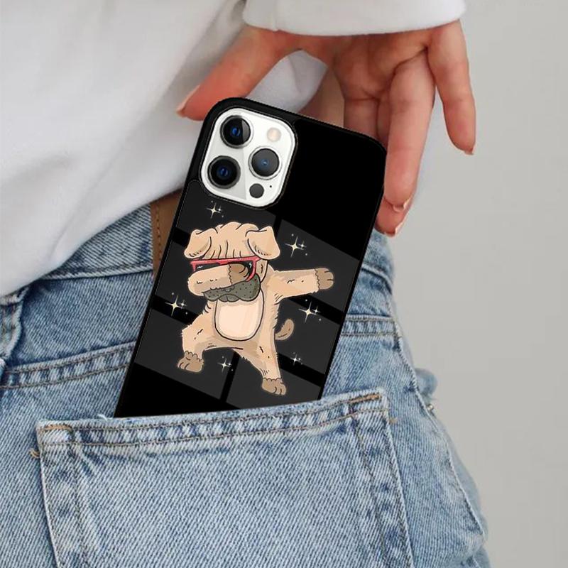 

Cute Pug Dog Phone Case Magesafe Magnetic Wireless Charge Cover For iPhone 17 Air 16 16e 11 12 13 14 15 Pro Max Plus iPhone 14pro
