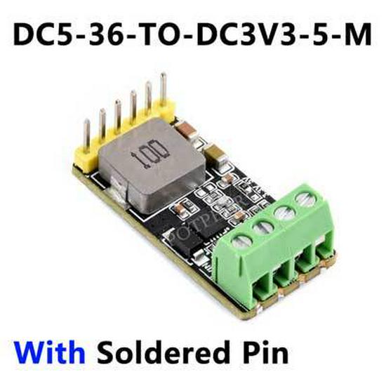 Mini DC-DC Step-Down Module: 5~36V Input, 5V/3.3V Output, 4A