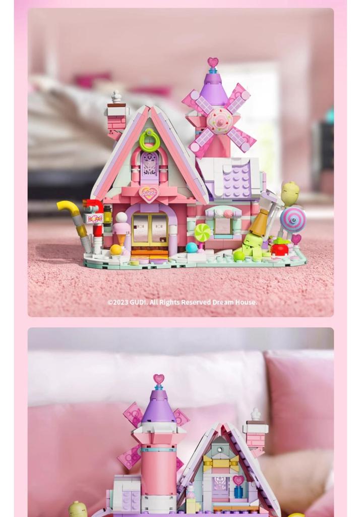 Gudi Educational Building Blocks: Coffee Shop Model Puzzle for Kids