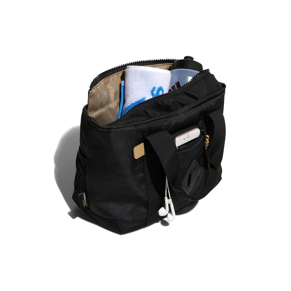 Adidas Golf Sports Zipper Tote Bag With External Pockets Men Tote Bags Black HG3268