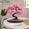 Acrylic Material, Cherry Blossom Tree Decoration - Black Branches Matching Bright Pink Flowers,home/office Desk Decoration, Modern Floral Art