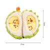 Durian Plush Toy Detachable Fruit Doll Soft Durian Pillow Cute Peeling Plush Doll Realistic