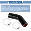 X AUTOHAUX Tubo in Silicone, Tubo in Silicone, Gomito a 45 Gradi, Generale