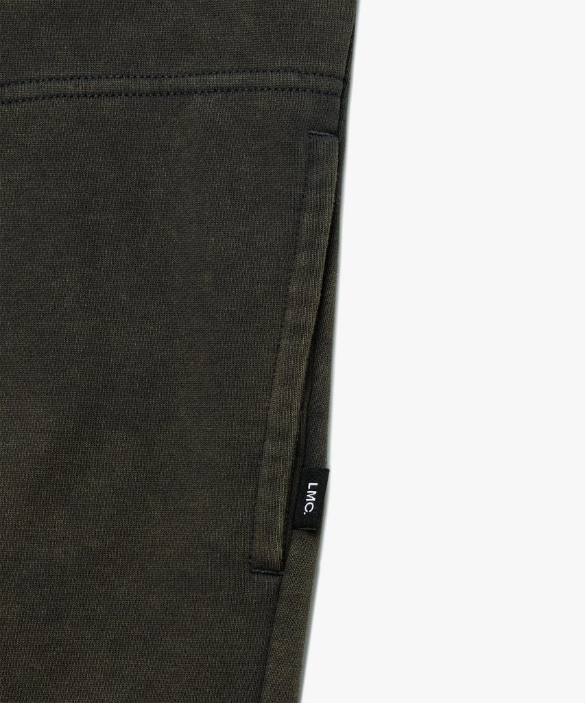 Lmc Washed Og Applique Zip Up Hoodie Charcoal