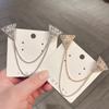 New Fashion Rhinestone Pearl Star Brocohes for Women and Men Tassel Chain Corsage Lapel Pins Luxulry Jewelry Accessories