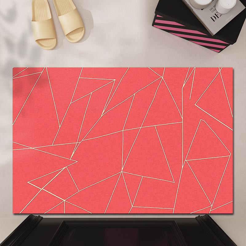 

Геометрический проволочный коврик для входной двери, уличный, грязезащитный, можно резать, ковер, бытовой коврик для входной двери 40 * 60Cm Silk Circle