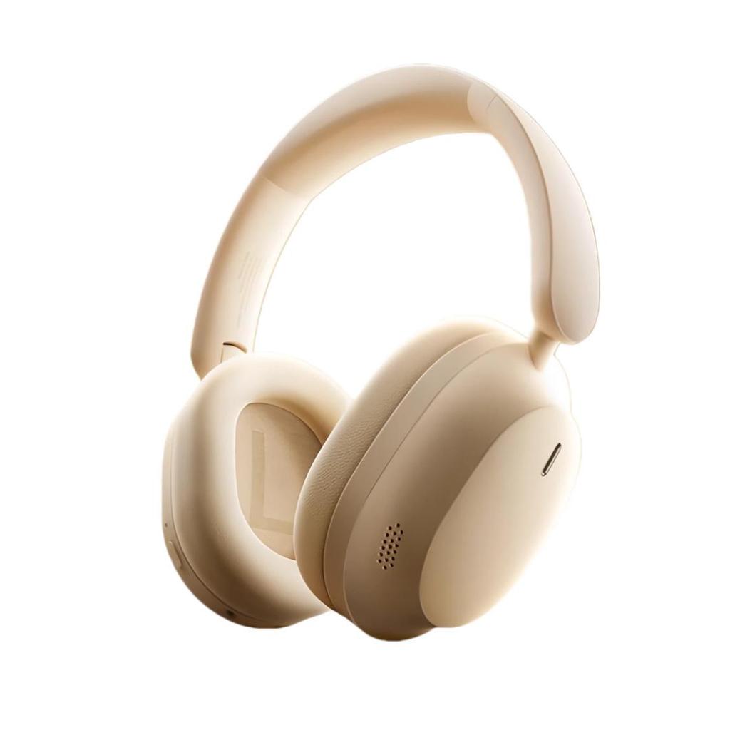KINYO Bluetooth Headphones, Noise Cancellation, Ear-Friendly, Wireless Computer Headset, Long Battery Life, Soundproofing, White