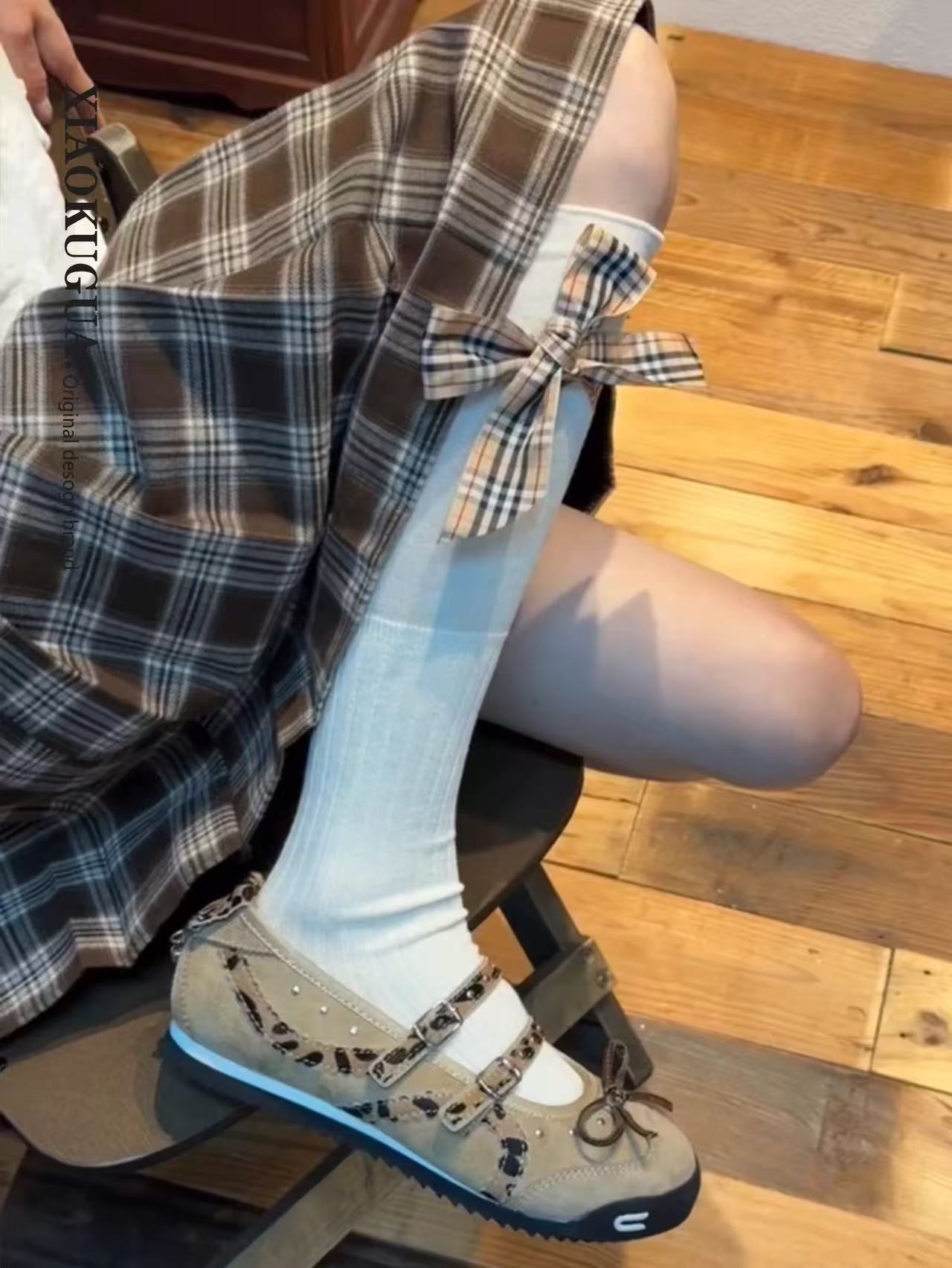 

Модные балетки в милом стиле, одинарные туфли, лето 2025, французская ниша, дышащие, мягкая подошва, повседневные, универсальные туфли Мэри Джейн 40 темно-коричневого