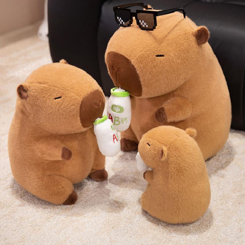 Bottle Capybara Ab Dress Up Cartoon Plush Toys Childres Birthday Gifts Dolls