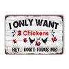 Decorative Metal Wall Sign Rooster Chicken Tin Art 20x30cm Home Kitchen Farmhouse Decor Vintage Retro Poster