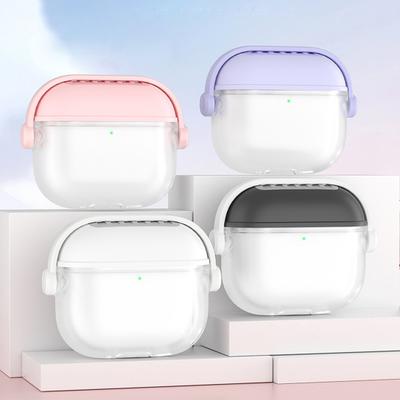 Dönebilir Saplı Kulaklık Kılıfı Dört Taraflı Koruma Silikon Pürüzsüz Bölünmüş Tasarım Huawei Freebudspro4/pro3 için Kulaklık Kılıfı Evrensel