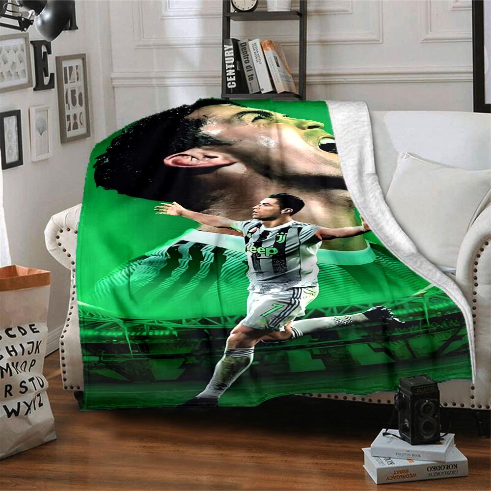1pc Number 7 Soccer Blanket, Gift, for Men and Women, Soft Blanket, Good for Sofa Bed Couch Travel, Lightweight Flannel Blanket