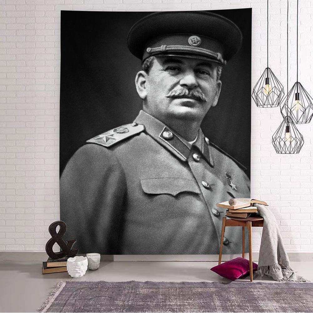 Lenin Joseph Stalin DIY Nástěnná tapiserie Umění Sci-fi Místnost Domácí dekorace Nástěnné umění Dekor