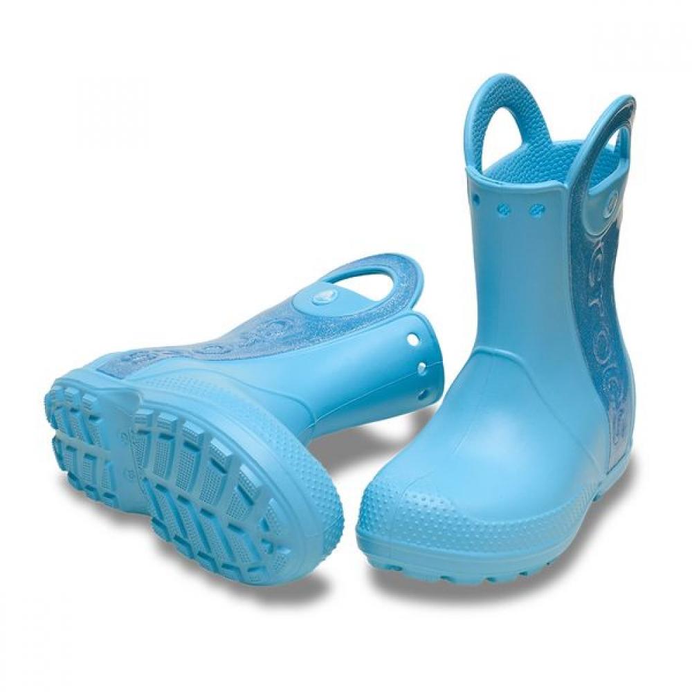 [Crocs] Crocs Official Kids Handle It Rain Boot glItter Mist Tg  25skbt211272 