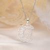  Triple Moon Goddess Necklace for Women Wiccan Crescent Celtic Knot Pendant Chain Stainless Steel Talisman Jewelry Gift
