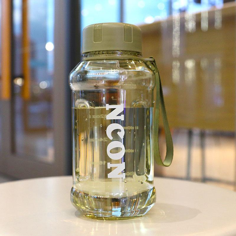 

850 мл Милый летний пластиковый стакан Студенческая спортивная бутылка для воды Уличный подарок Портативный герметичный стакан