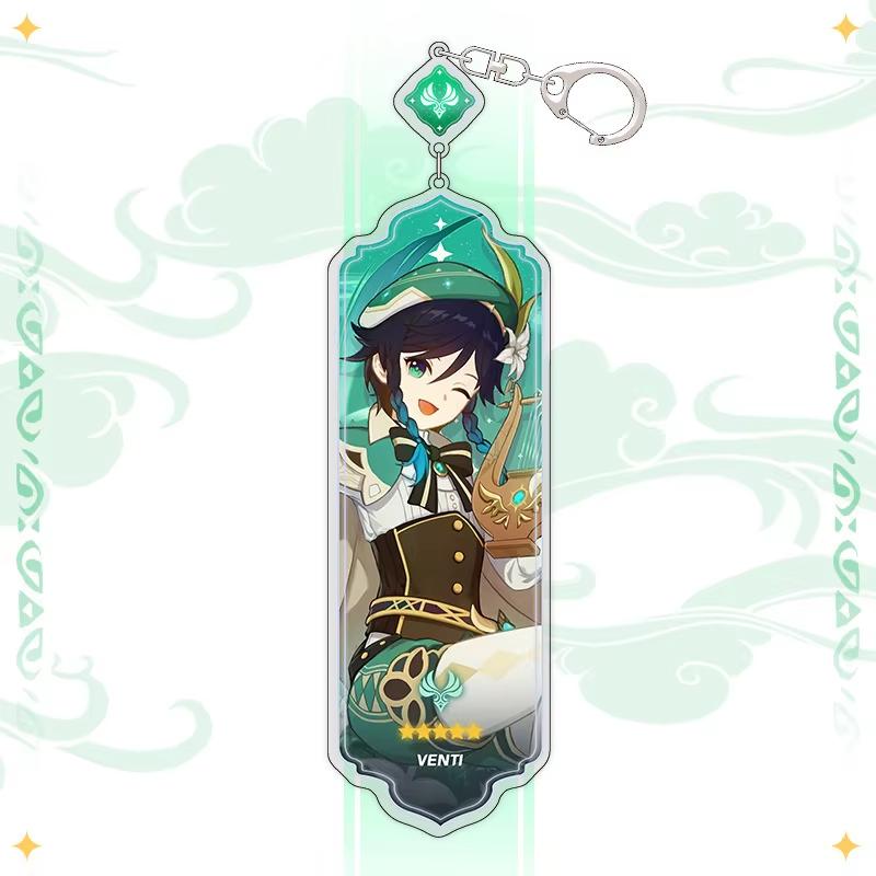 Portachiavi Anime Linnea Flins Durin Mualani Furina Arlecchino Accessori Portachiavi Genshin Impact Ciondolo Carino per Borsa Portachiavi Regalo